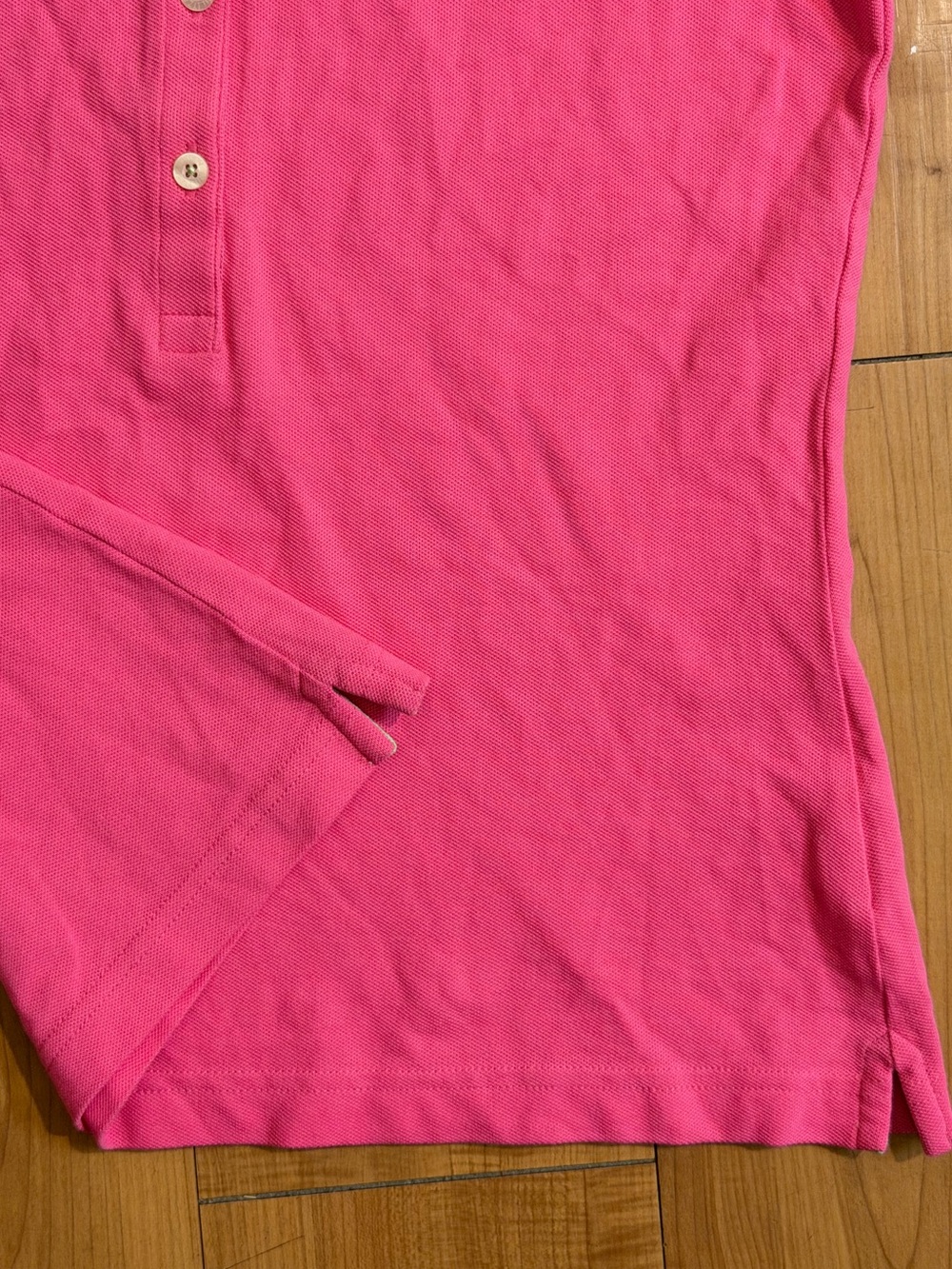 Lilly Pulitzer Pink Pima Cotton Polo Shirt Palm Tree Logo M - Picture 10 of 10